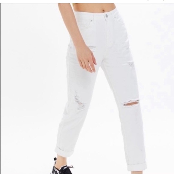 BDG White Mom Jeans - Picture 1 of 6